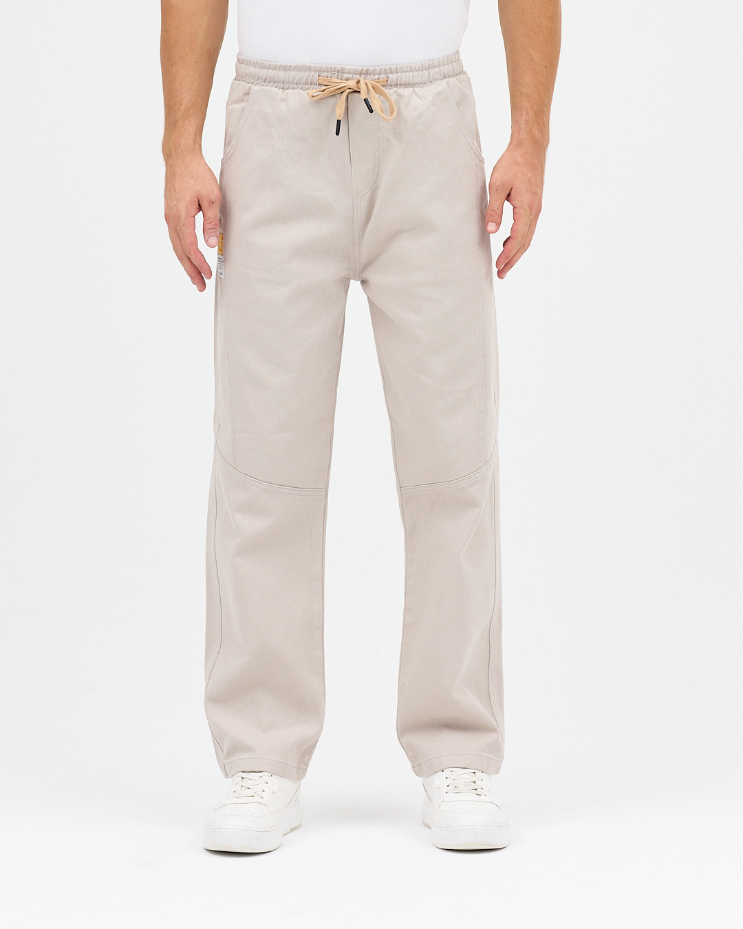  BAGGY JEAN GABARDİN AÇIK GRİ