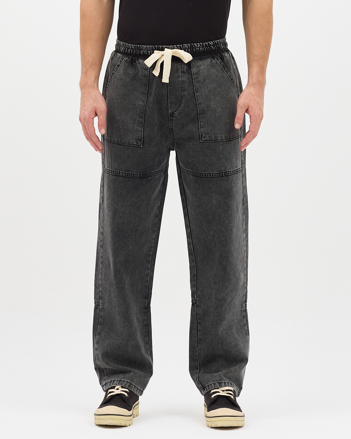 BAGGY KARE CEP JEAN KAR FÜME