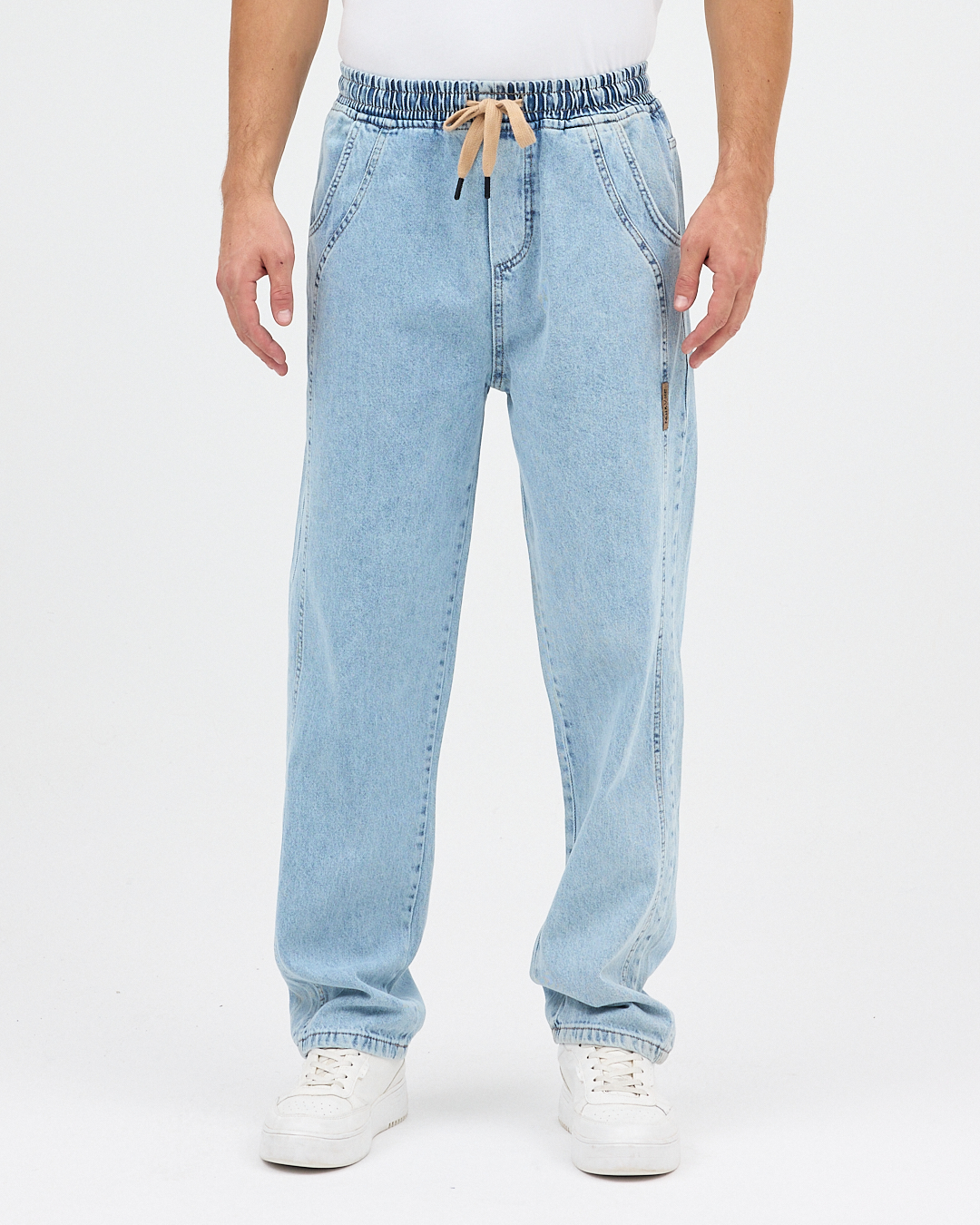 BAGGY Americano Jean Buz Mavi