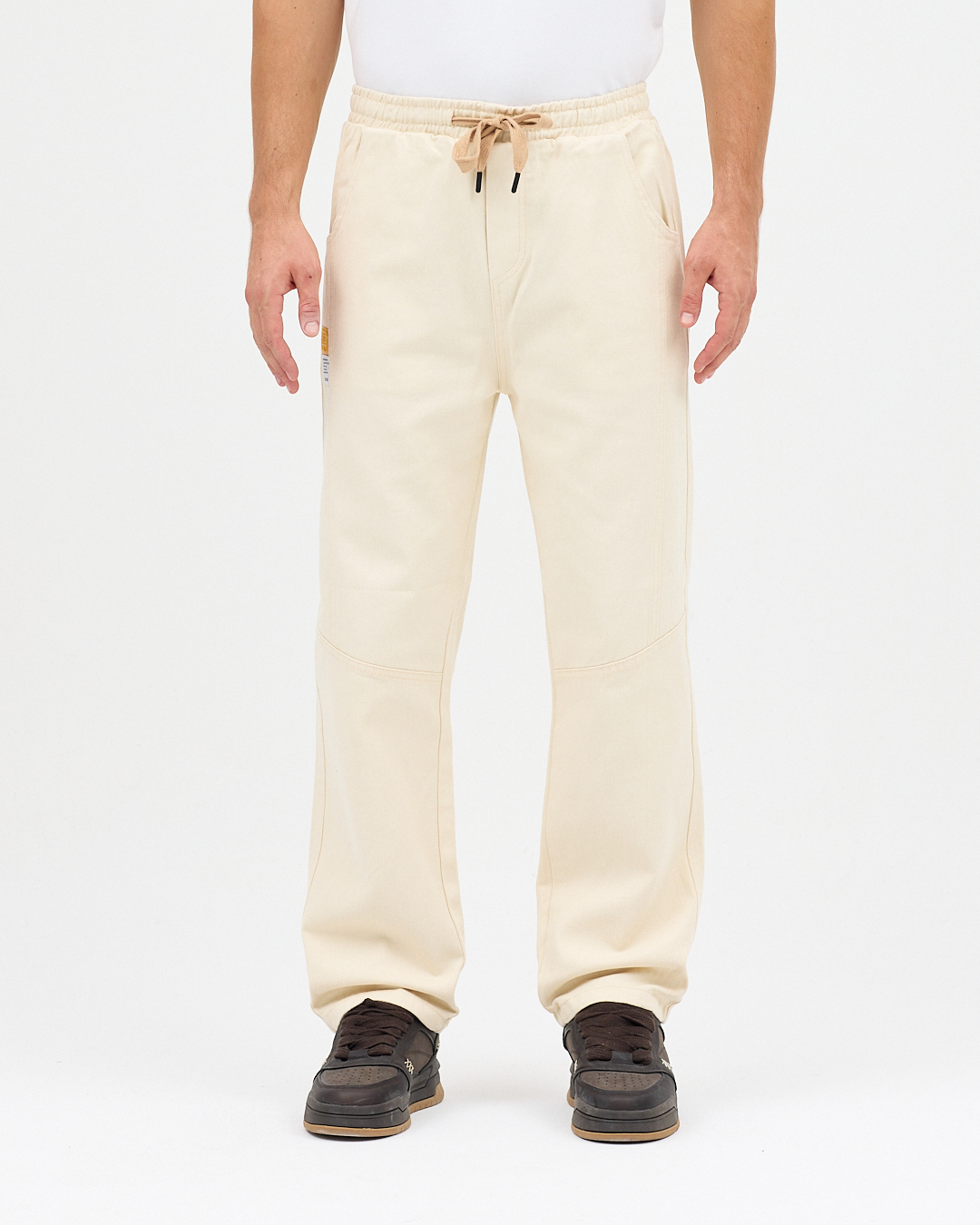  BAGGY JEAN GABARDİN BEJ